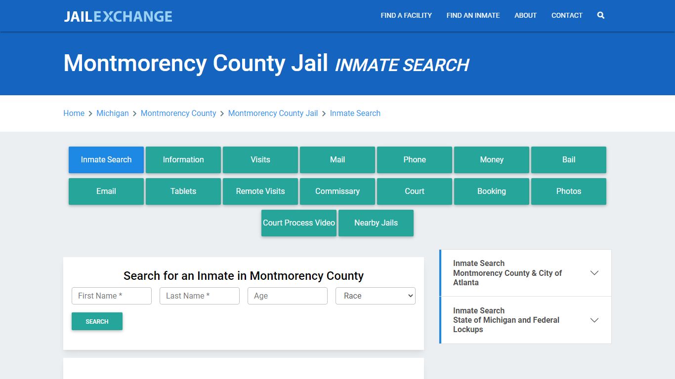 Montmorency County Jail, MI Inmate Search: Roster & Mugshots